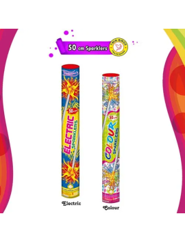 50 CM COLOR SPARKLERS (5 PCS)